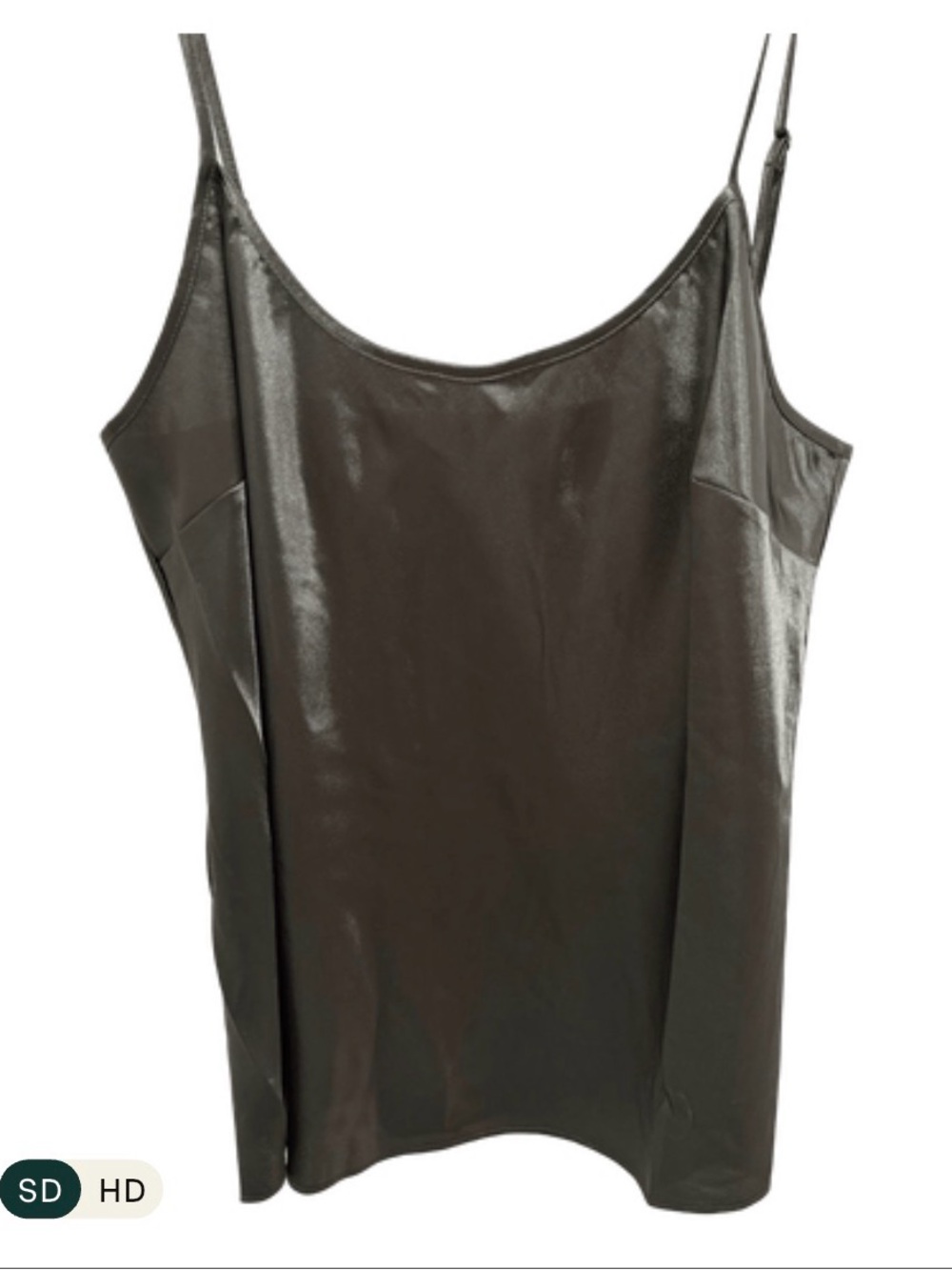 Vertigo Paris Sheer Tunic/Blouse Med. Teal/Black Abstract Flowy Top w/Camisole - Picture 6 of 7